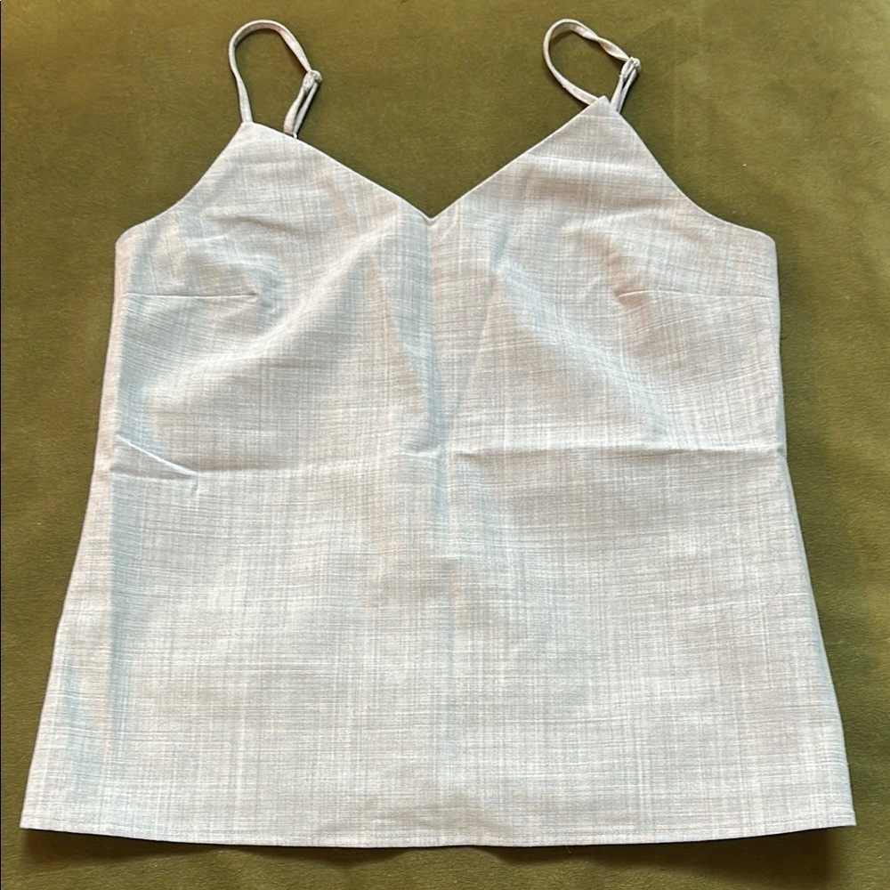 Banana Republic Wool Blend Gray Double V Camisole Top